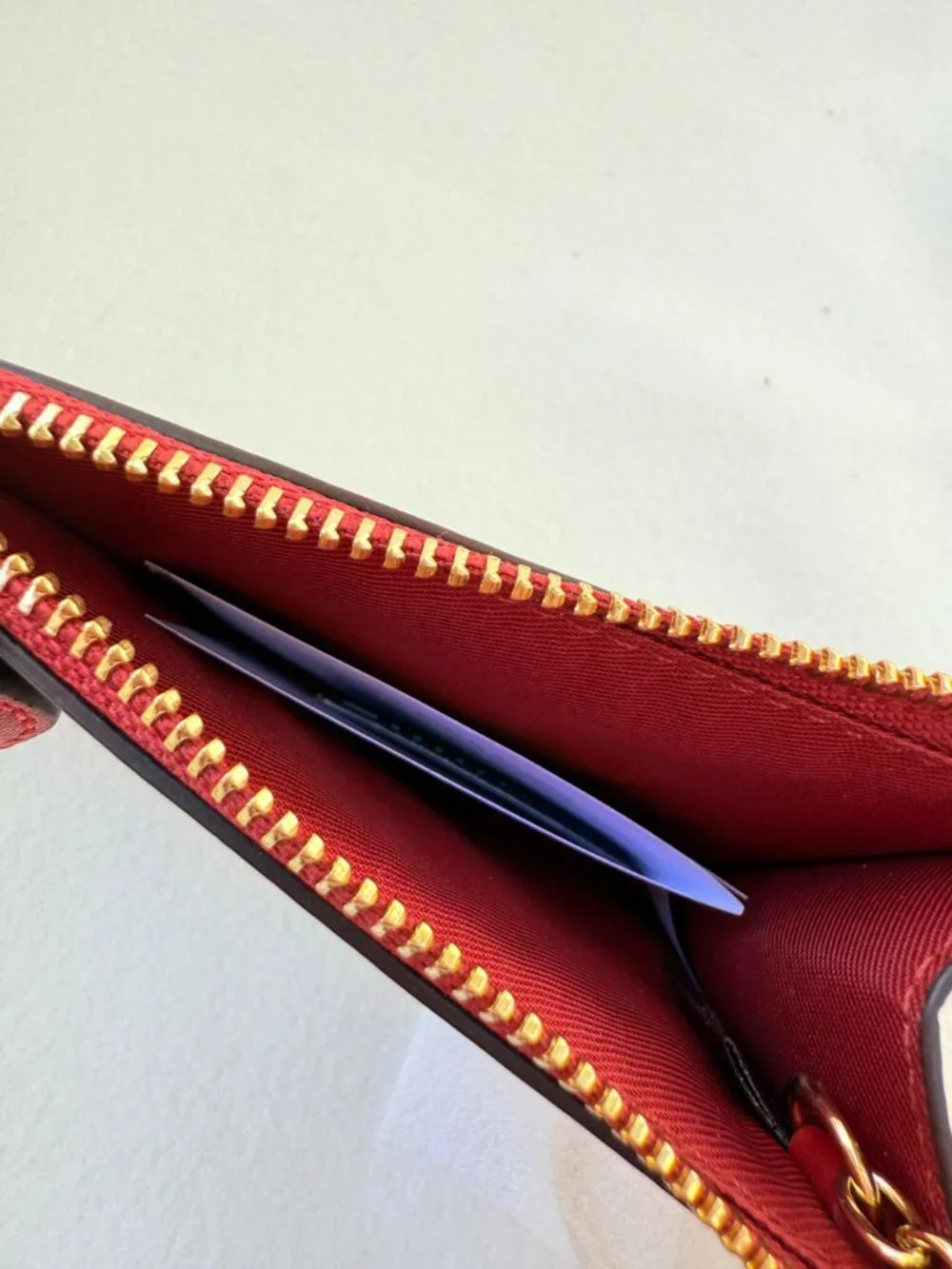 coach Mini Skinny Id Case In Signature Canvas cw870